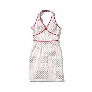 Citrine White and Red polka dot dress
